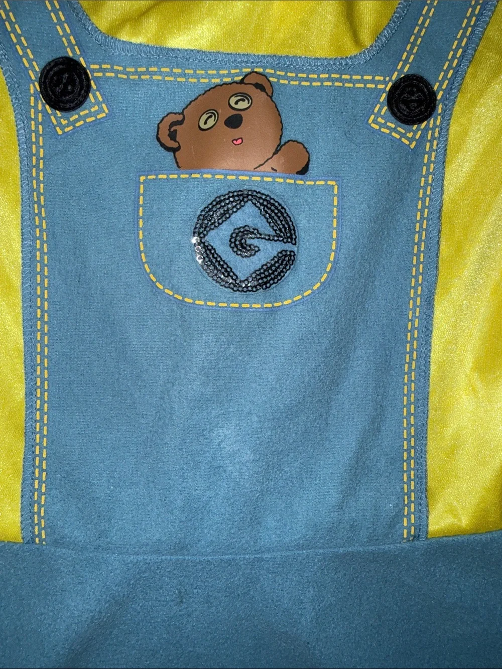 Girl's Minions Bob Costume - small 4/6x - Kids Halloween Costume